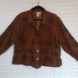 Womens Coldwater Creek Silk Jacket, size 18
